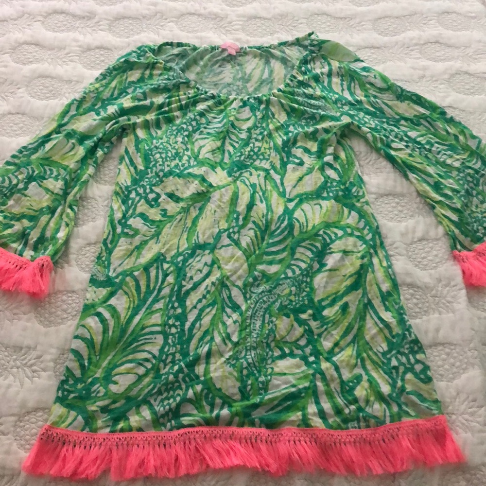 EUC Lilly Pulitzer off the shoulder beach dress S
